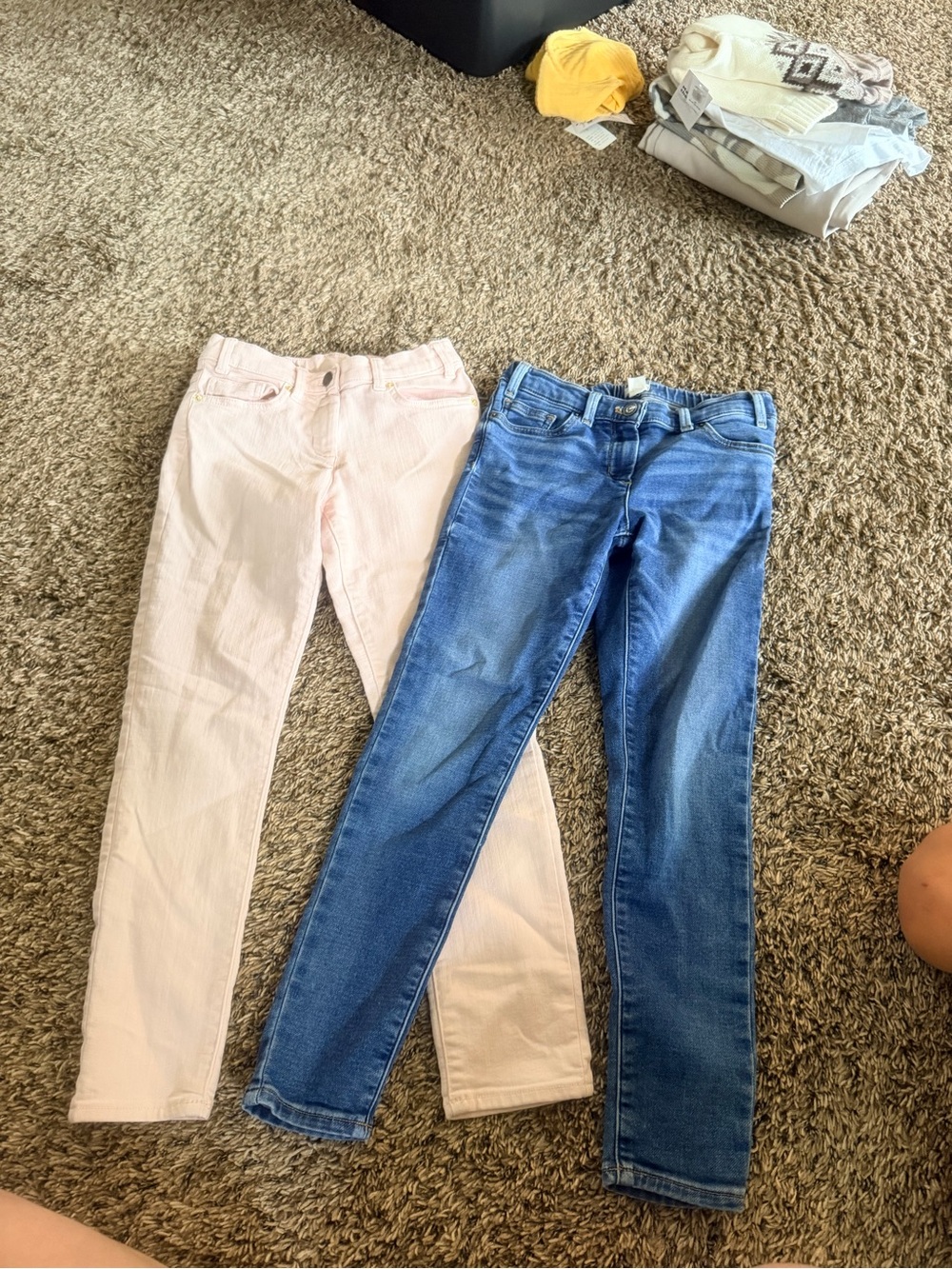 Crewcuts Pink and Blue Skinny Jeans Set